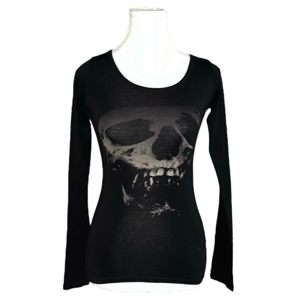 Hysteric glamour skull strawberry long sleeve top